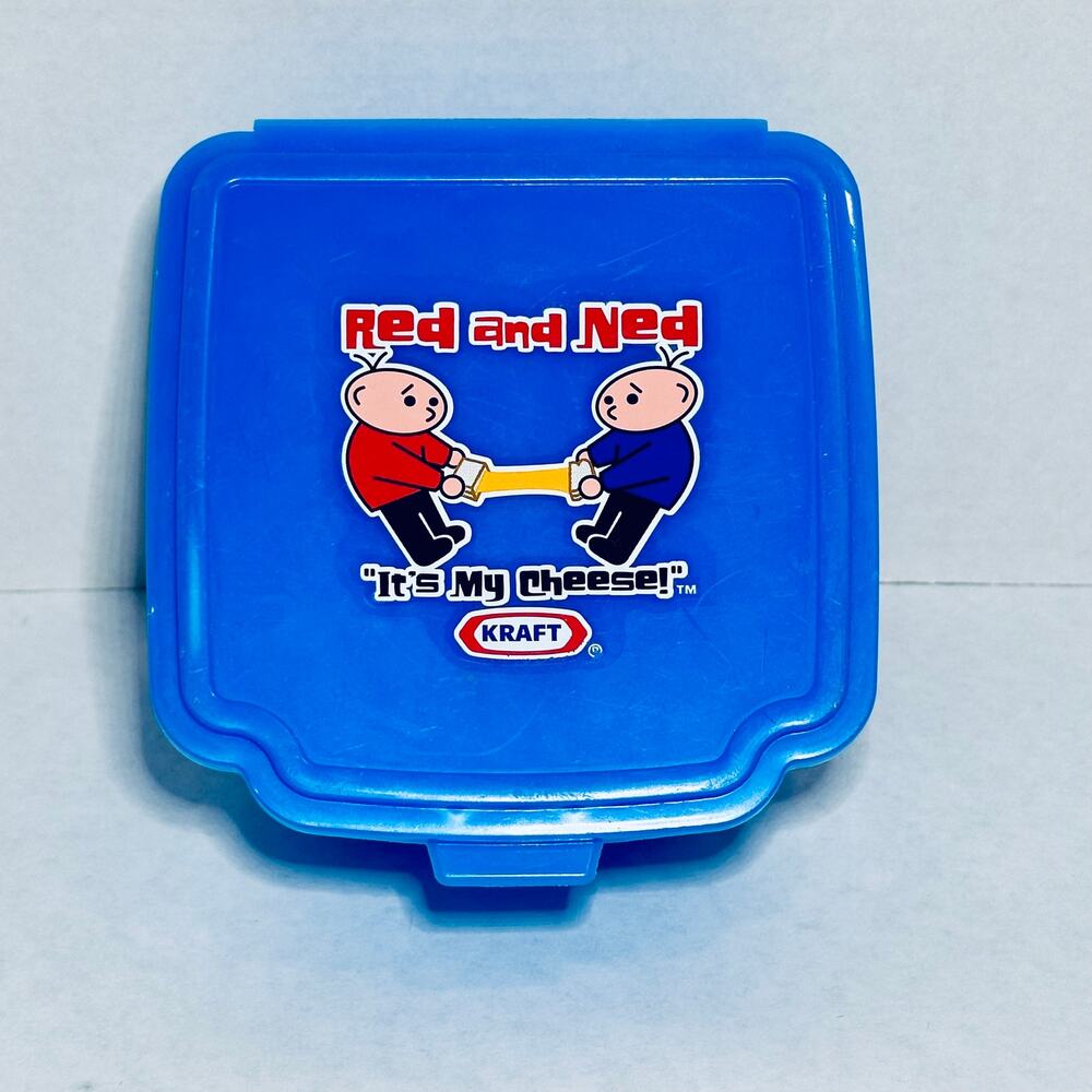 Vintage Kraft Cheese Singles Container Red and Ned It's My Cheese Box